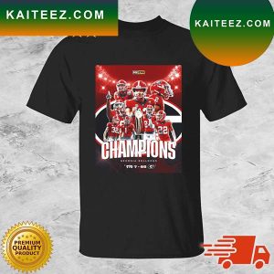 TCU Frogs 07-65 Georgia Bulldogs 2022 National Champions T-shirt