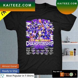 TCU Horned Frogs CFP National Championship 2022 signature T-shirt