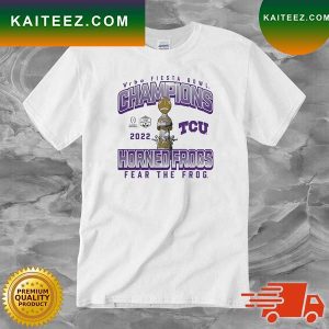 TCU Horned Frogs College Football Playoff 2022 Fiesta Bowl Champions T-Shirt