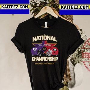 TCU Horned Frogs Vs Georgia Bulldogs College Football Playoff 2023 National Championship Vintage T-Shirt