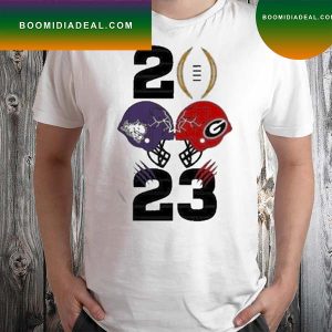Tcu Horned Frog Vs Georgia Bulldogs 2023 Football T-Shirt