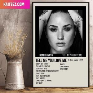 Tell Me You Love Me Demi Lovato Home Decorations Poster-Canvas