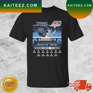 Tennessee Titans 2022 AFC South Champions 1960-2022 T-shirt