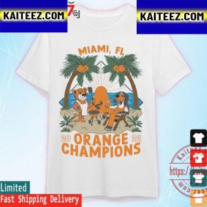Tennessee Volunteers 2022 Orange Champions Miami FL Vintage T-Shirt