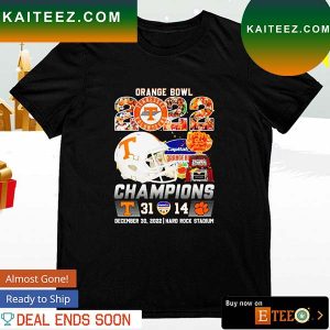 Tennessee Volunteers Orange Bowl 2022 champions T-shirt