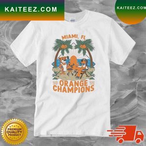 Tennessee Volunteers Vs LSU Tigers Miami FL Orange Champions 2022 T-Shirt
