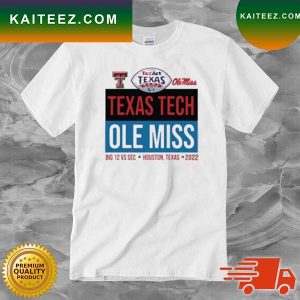 Texas Tech Red Raiders Vs Ole Miss Rebels TaxAct Texas Bowl Head To Head T-Shirt