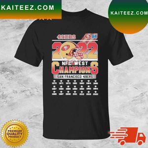 The 49ers 2022 NFC West Champions T-shirt