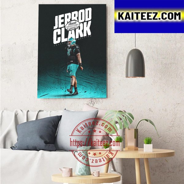 The Coastal Football Jerrod Clark Invite Accepted Reese’s Senior Bowl Art Decor Poster Canvas