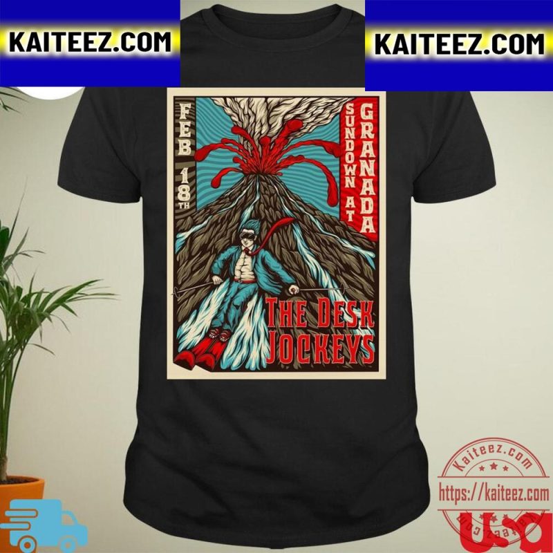 The Desk Jockeys 2023 Sundown Granada Feb 18th Poster Vintage TShirt