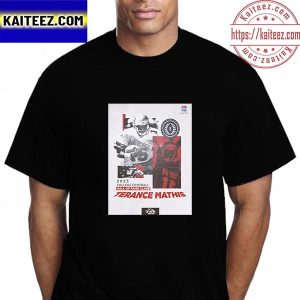 The New Mexico Lobos Football Terance Mathis x 2023 College Football Hall Of Fame Vintage T-Shirt