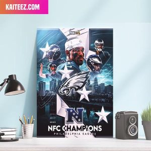 The Philadelphia Eagles Are NFC Champions And Off To The Super Bowl LVII Home Decor Canvas-Poster