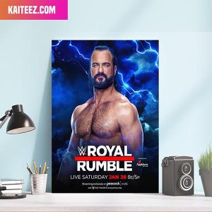 The Royal Rumble Is Almost Here WWE Superstars – Drew McIntyre Canvas-Poster