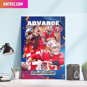 The San Francisco 49ers Win NFL UK Advance Championship Home Decor Canvas-Poster