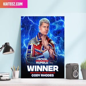 The WWE American Nightmare Had A Royal Rumble Dream Come True Cody Rhodes To Wrestle Mania Home Decor Canvas-Poster