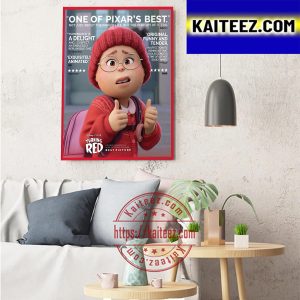 Turning Red Of Disney And Pixar Best Picture In Cover TIME Art Decor Poster Canvas