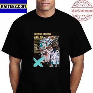 Tyreek Hill And Jaylen Waddle Receiving Duos Over 3000 YDS Vintage T-Shirt