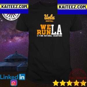 UCLA Basketball We Run LA 11 Time National Champions Vintage T-Shirt