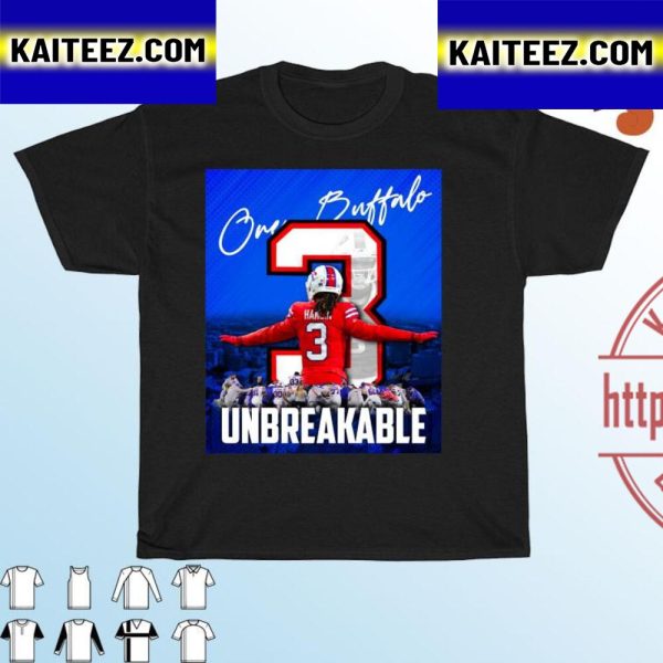 Unbreakable Damar Hamlin One Buffalo Bills Vintage T-Shirt