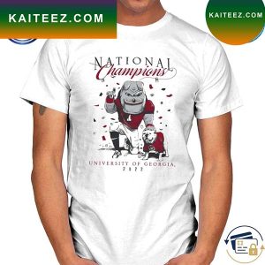 University Of Georgia 2022 football national champions mascot T-shirt