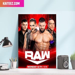 WWE Raw The Judgment Day Dominik x Rhea Ripley x Damian Priest x Finn Balor Home Decorations Poster-Canvas