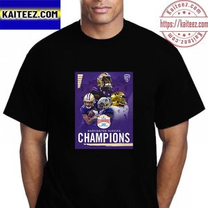 Washington Huskies Football Champions 2022 Valero Alamo Bowl Champions Vintage T-Shirt