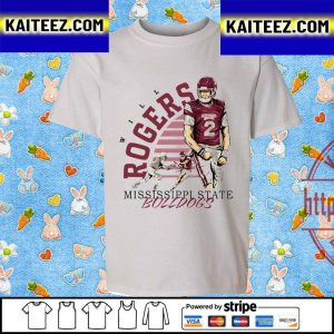 Will Rogers Football This Is Our State Mississippi State Bulldogs Vintage T-Shirt