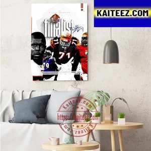 Willie Anderson Pro Football Hall Of Fame 2023 Finalist Art Decor Poster Canvas
