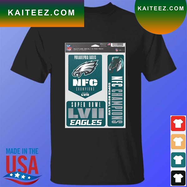 Philadelphia Eagles NFC Champions Super Bowl LVII T-shirt - Kaiteez