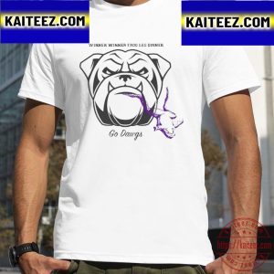 Winner Winner Frog Leg Dinner Go Dawgs Vintage T-Shirt