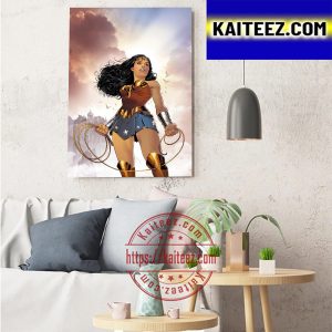 Wonder Woman Fan Art Poster Movie Art Decor Poster Canvas