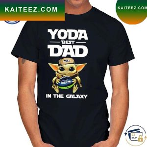 Yoda Best Dad In The Galaxy Seattle Seahawks Football NFL T-Shirt