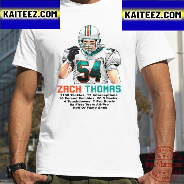 Zach Thomas Miami Sports Football Vintage T-Shirt