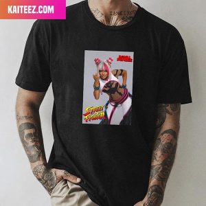 Zelina Vega as Juri Queen Zelina WWE Royal Rumble x Street Fighter 6 Style T-Shirt
