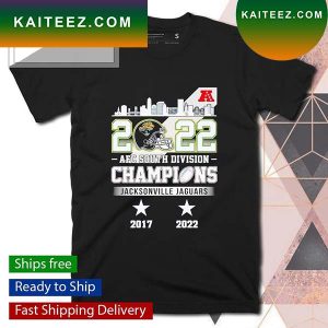 2022 AFC South Division Champions Jacksonville Jaguars 2017 2022 T-shirt