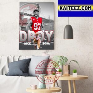 2022 AP NFL Defensive Player Of The Year Is Nick Bosa Art Decor Poster Canvas