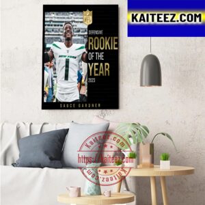 2022 AP NFL Defensive Rookie Of The Year Is Sauce Gardner Art Decor Poster Canvas