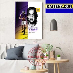 2022 AP NFL Offensive Player Of The Year Is Justin Jefferson Of Minnesota Vikings Art Decor Poster Canvas