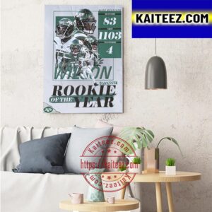 2022 AP NFL Offensive Rookie Of The Year Is Garrett Wilson Art Decor Poster Canvas