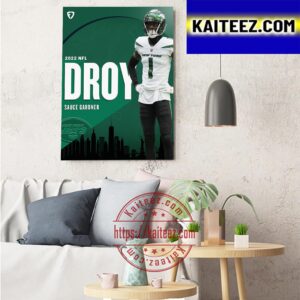 2022 Defensive Rookie Of The Year Is Sauce Gardner Art Decor Poster Canvas