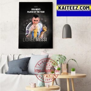 2022 FIFA Mens Player Of The Year The Best Is Lionel Messi Art Decor Poster Canvas