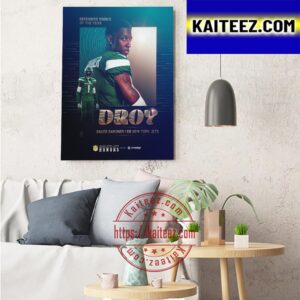 2022 NFL Offensive Rookie Of The Year Is Sauce Gardner New York Jets Art Decor Poster Canvas