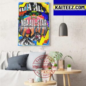 2023 NBA All Star In Salt Lake City Utah Art Decor Poster Canvas