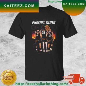 2023 Phoenix Suns Devin Booker Kevin Durant Chris Paul Signatures T-shirt