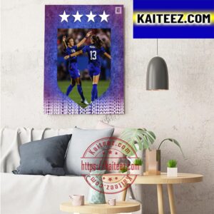 2023 SheBelieves Cup Champions Are US Womens National Soccer Team Art Decor Poster Canvas