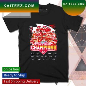 2023 Super Bowl Champions Kansas City Chiefs Football signatures T-shirt