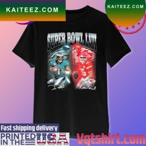 2023 Super Bowl LVII Champion Chiefs vs Eagles NFL Football Sunday signatures T-shirt