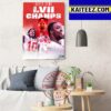 Kansas City Chiefs Hoist It High Congrats Champions Of Super Bowl LVII 2023 Poster Canvas