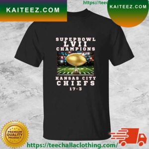 2023 Super Bowl LVII Champions Kansas City Chiefs 17-3 T-shirt