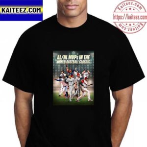 AL NL MVPs In The World Baseball Classic Vintage T-Shirt